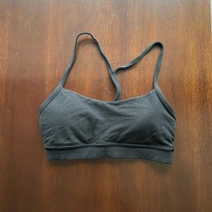 Lululemon Black Flow Y Sports Bra Size 4